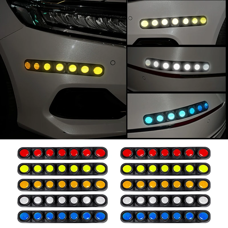 

Car Bumper Guard Front And Rear Bumper Reflector Strips Thickened Protective Anti-Scratch Strip External Accessories