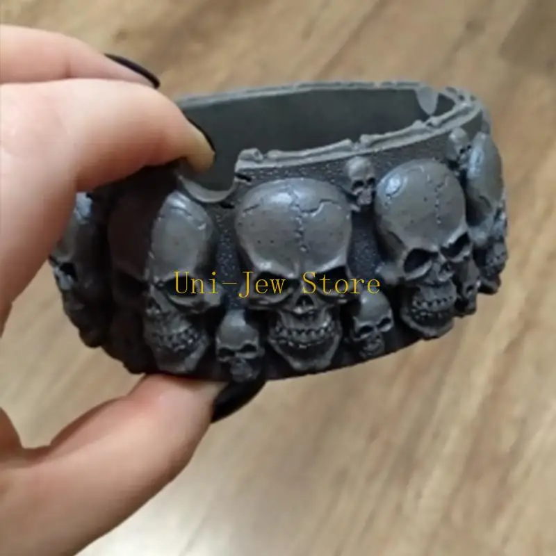 

40GB Skull Ashtray Epoxy Resin Mold Storage Box Silicone Mould DIY Crafts Decorations Container Making Tools