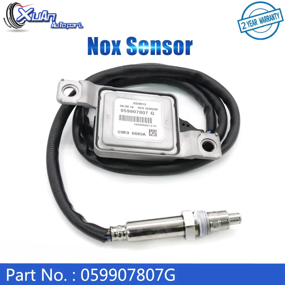 

059907807D New Nitrogen Oxygen Nox Sensor 059907807G For Volkswagen Touareg TDI 3.0L-4.6L Audi Q7 5WK96685A 2009-2014 Downstream
