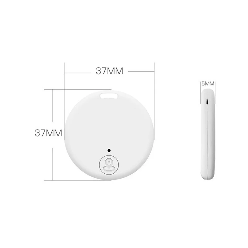 Kompatybilny z Bluetooth lokalizator kluczy śledzających lokalizator przedmiotów dla torby na klucze zwierząt domowych budzik z funkcją przypomnień Tag lokalizatora dla systemu IOS