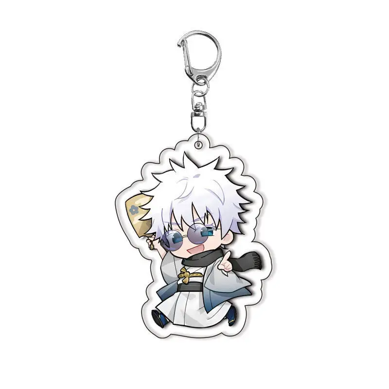 Jujutsu Kaisen Gojō Satoru милый акриловый брелок аниме кулон брелок рюкзак ювелирные изделия подарок студенческие школьные сумки кулон