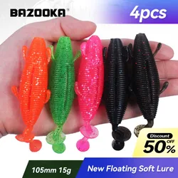 Bazooka TPR Soft Bait Fishing Lure Silicone Shad Easy Shiner Swimbait Wobblers Worm Pesca Bass Pike Jighead Jigging Head Winter