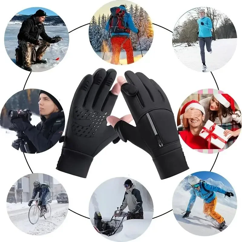 Winter Outdoor Gloves Waterproof Thermal Sport Glove for Men Women for Running Cycling Driving Skiing Hiking Warm Glove for Work