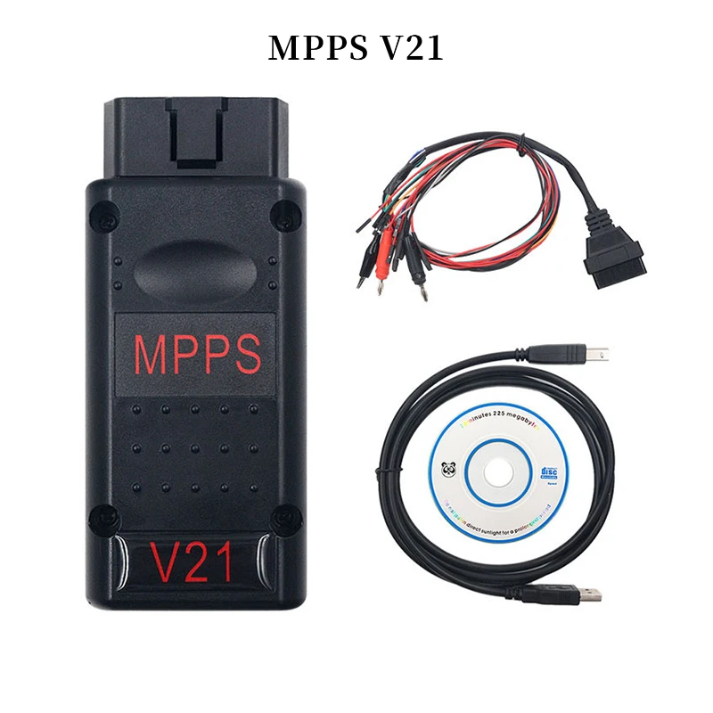 

MPPS V21 Разблокирующая версия Программатор ECU Диагностический инструмент с трикордовым кабелем