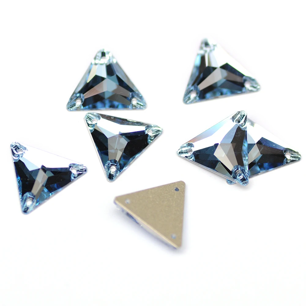 6A Brillanter Strass-Dreieck zum Aufnähen, gemischte Farben, Kristallglas-Strasssteine, Nähzubehör, DIY-Kleidung, Kleiderherstellung, Handarbeiten – Detail 4