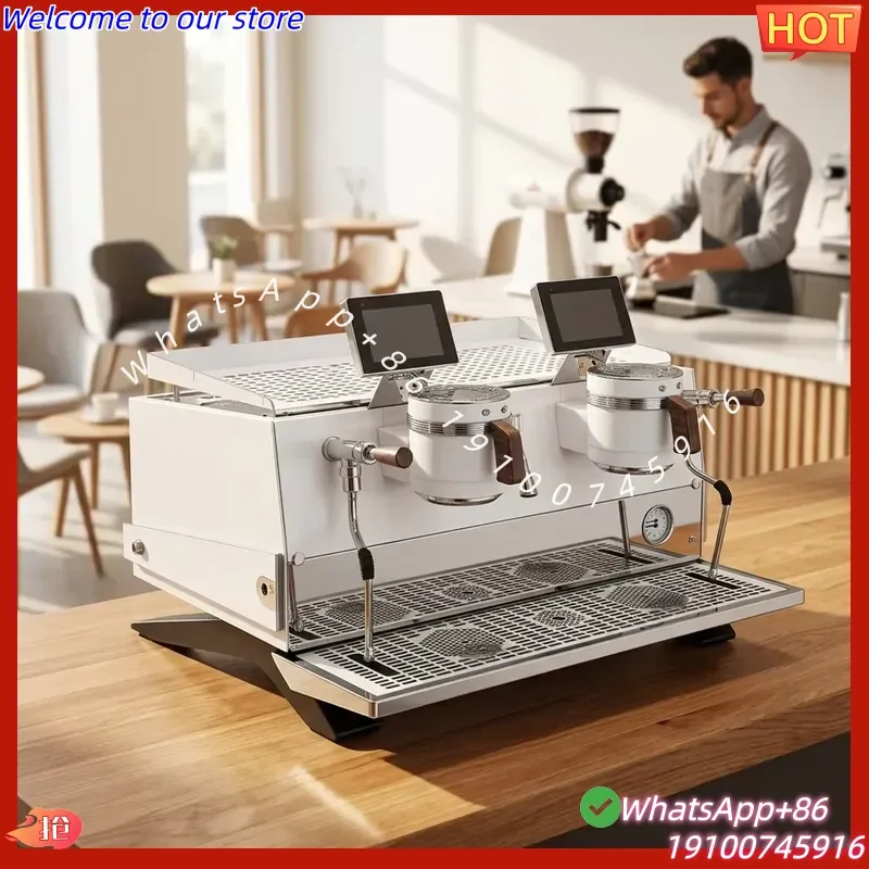 2026Hot Dazheng Dragon Ae-2 Multi Function 2 Head Semi-Automatic 9 Bar Espresso Coffee Maker Machine With 5.0