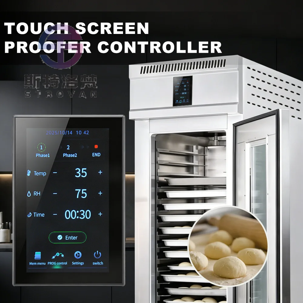 Smart Multi Stage Temperature Humidity Controller Electronic Touch Screen Proofer Cabinet Control Panel