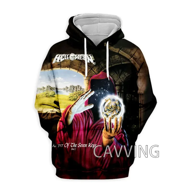 New Fashion  3D Print  Helloween Band  Hoodies Hooded Sweatshirts Harajuku Hoodie Sweatshirts Tops Clothing