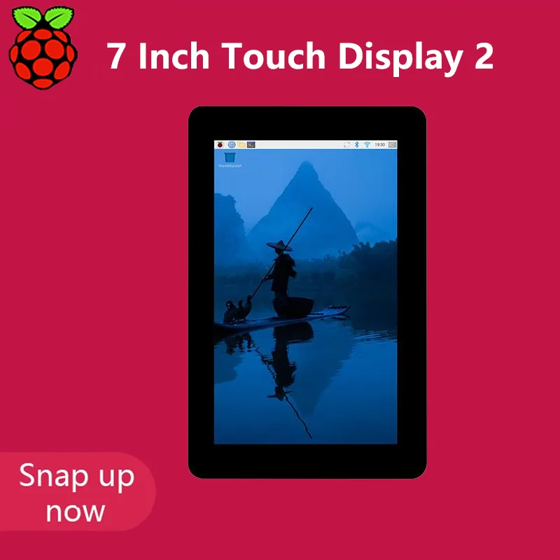 Raspberry Pi 4/5 official 7-inch DSI Capacitive IPS Touch Display Screen With 720 × 1280 Pixels Five Point Touch