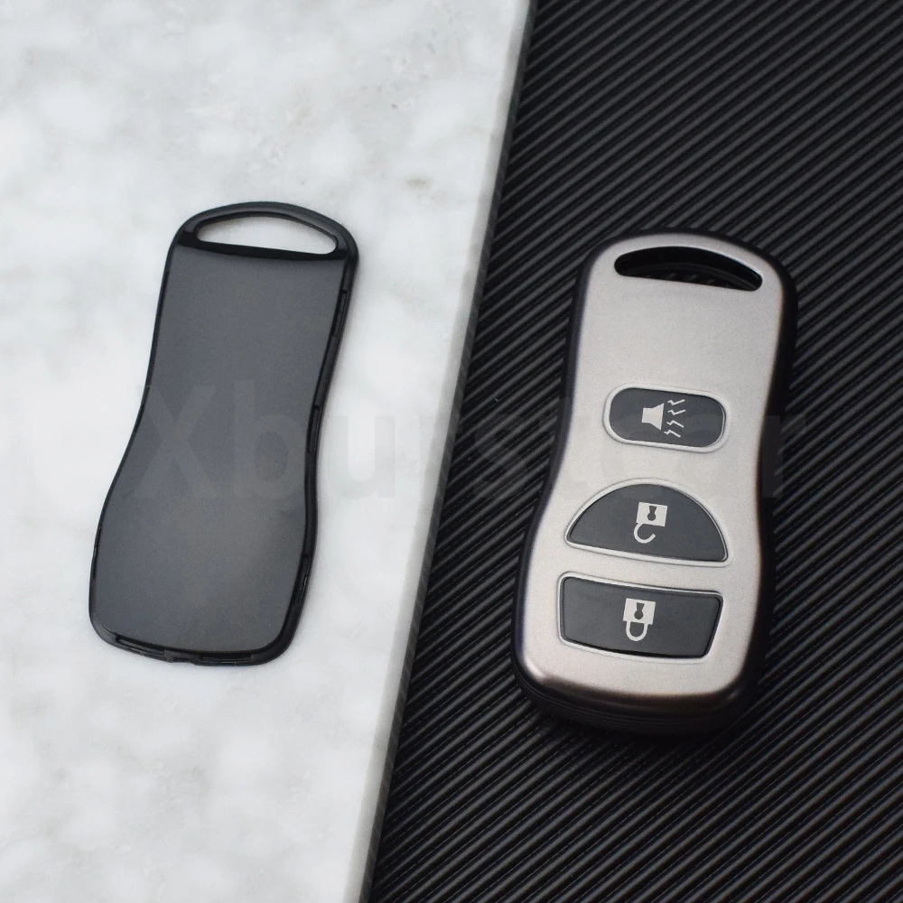 TPU Shell Fob For Infiniti FX35 EX35 FX45 QX56 G35 M45 I35 For Nissan Sentra Armada 350Z Altima Maxima Car Remote Key Case Cover