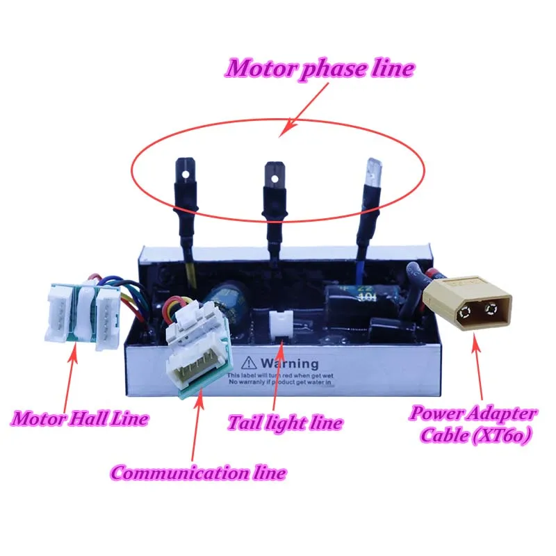 Upgraded 1200W Controller Kit for Xiaomi 6 / 6 Lite Series Scooter 24-63V Bluetooth APP, Self-Learning, 3-Speed (Unlockable)