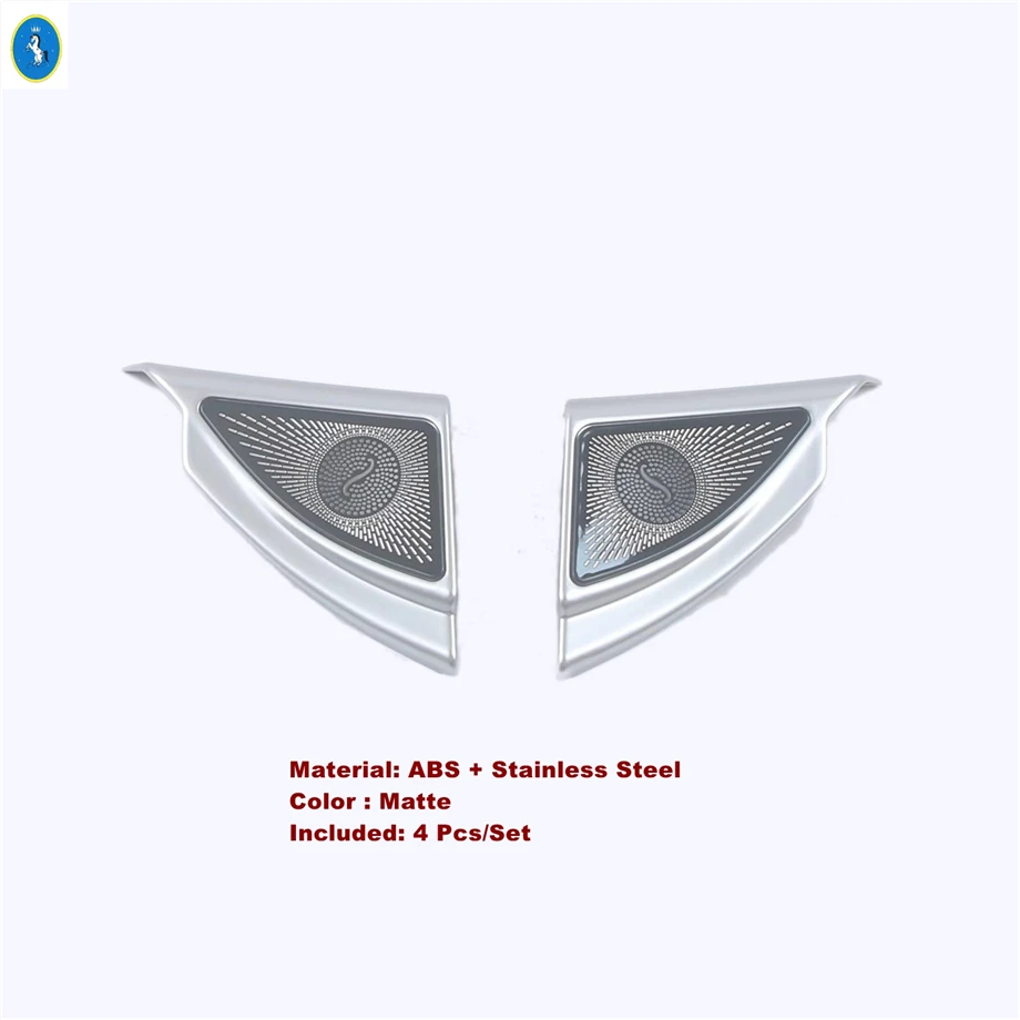 

For Toyota Highlander / Kluger 2020 - 2024 Auto Window Glass Pillar A / Door Stereo Speaker Audio Loudspeaker Sound Cover Trim