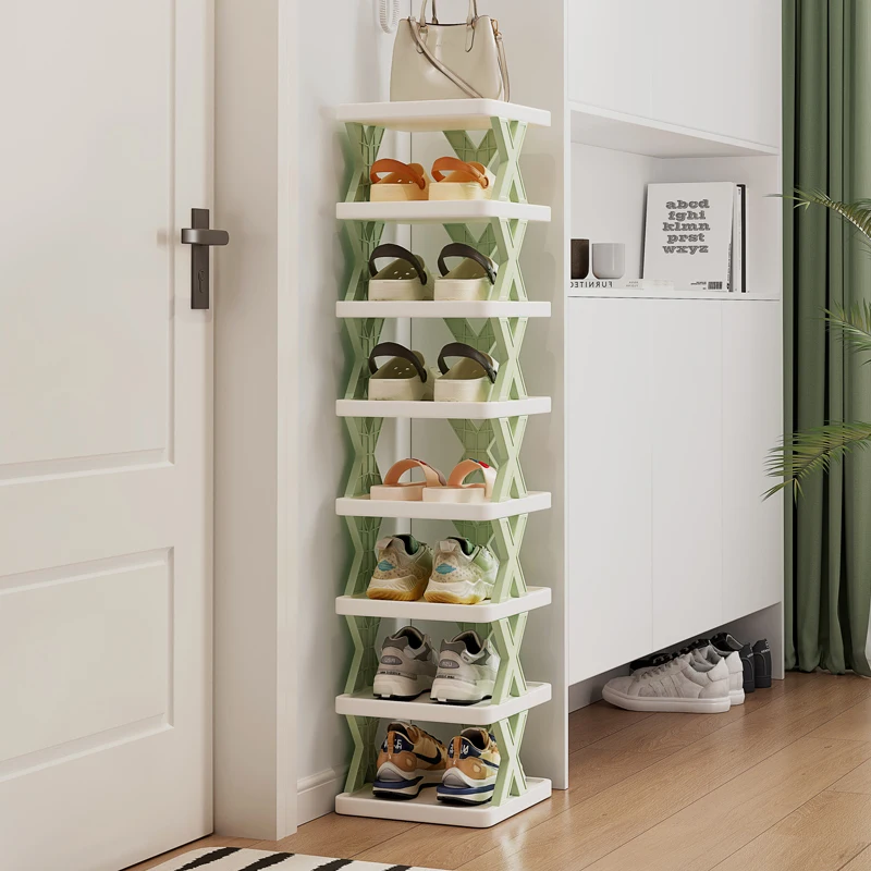 Simple shoe rack storage space-saving artifact multi-storey indoor small narrow shoe cabinet