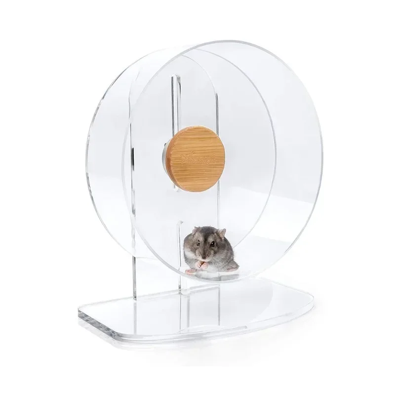 

Adjustable Acrylic Silent Hamster Wheel for Small Pets, Exercise Wheel Runner, Treadmill, Comfort Toy, Pet Interactive Toy, 13cm