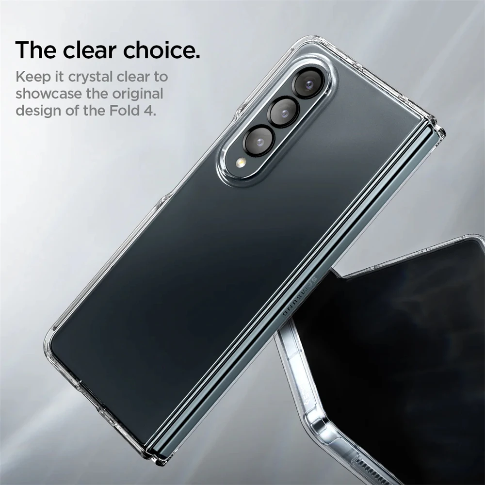 Etui Spigen Ultra Hybrid Pro MagFit Anti-Yellowing do Samsung Galaxy Z Fold 7 6 5 Przezroczysta, odporna na wstrząsy osłona Z Fold7 Fold6 — zdjęcie produktu 3