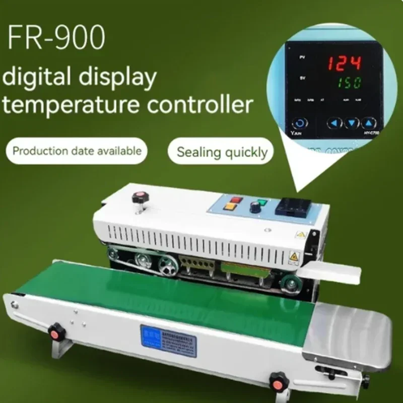 FR-900 Plastic Bag Packaging Band Sealing Machine Sealer Auto Horizontal Bag Sealer Continuous