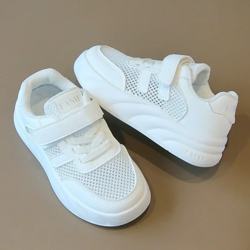 

Всесезонные детские кроссовки для бега, сетчатая дышащая модная спортивная обувь для мальчиков и девочек, легкая Детская уличная обувь