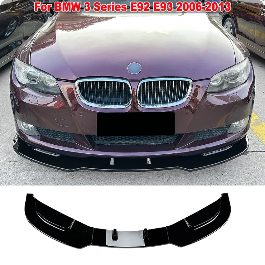 

For BMW 3 Series E92 E93 2006-2013 Front Bumper Lip Lower Spoiler Splitter Deflector Body Kit Cover Trim Protect Car Accessories