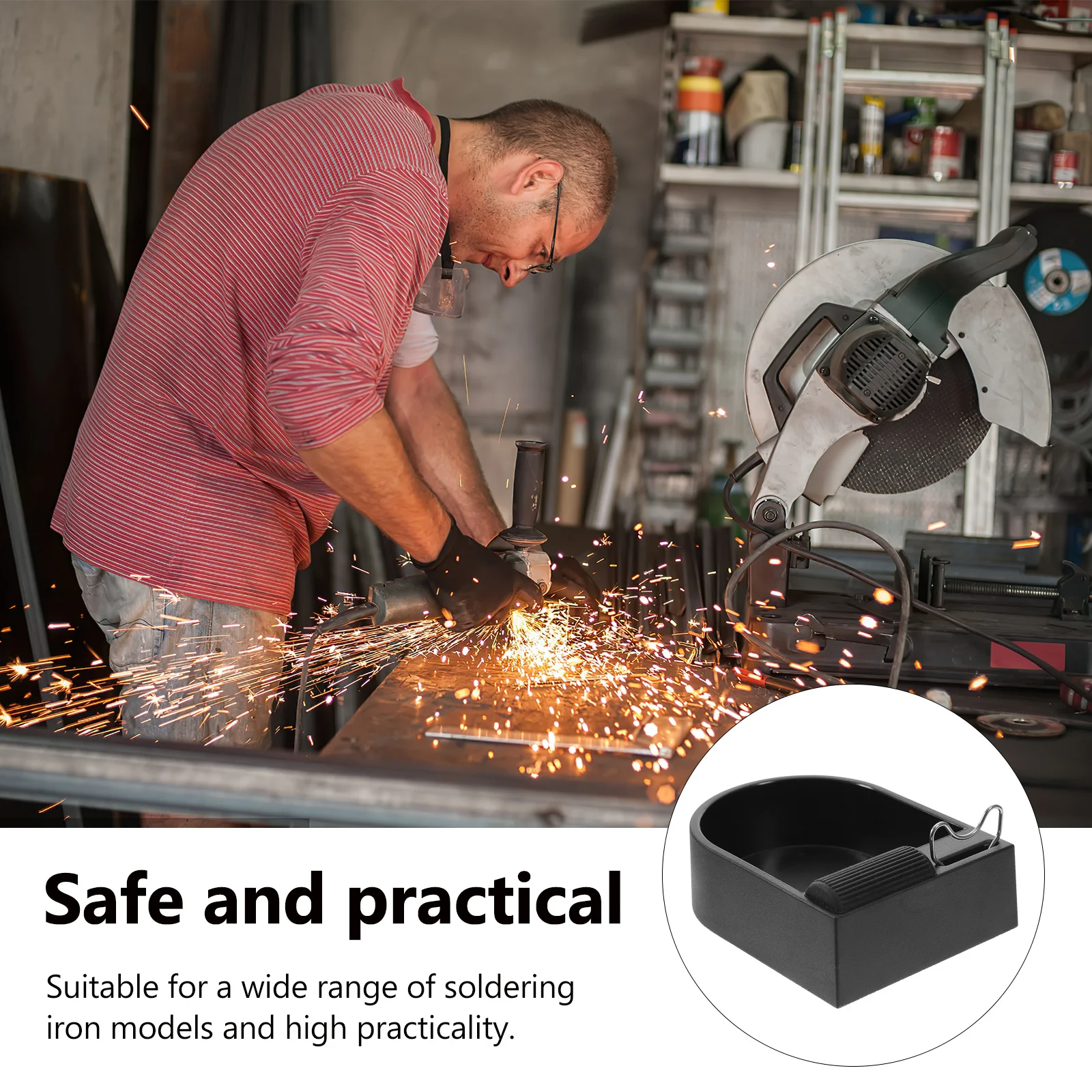 

Soldering Iron Storage Case Solder Waste Container Portable Soldering Kit For Electronics Jewelry Repair Tool