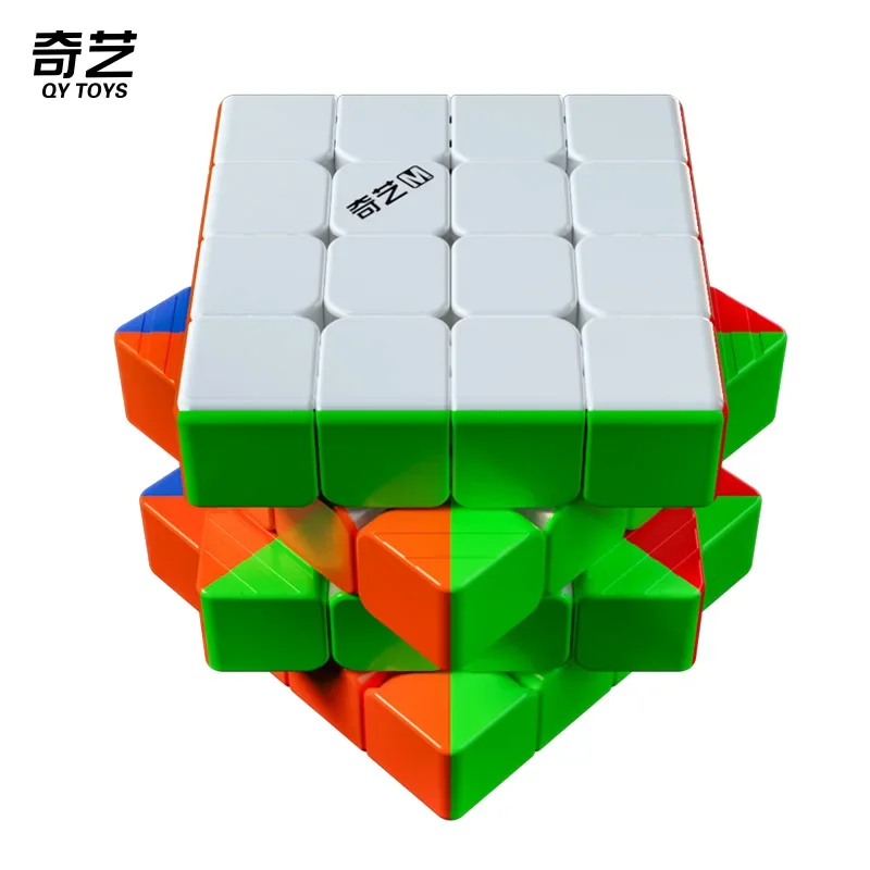 [Picube] QiYi M Pro 4x4x4 Cube Magnetic 4x4 Professional Speed Stickerless Magnet Magic Educational Toys Fidget Cube Magico Cubo