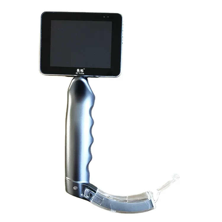 Portable Medical Visual Video Laryngoscope With Stainless Reusable Blades