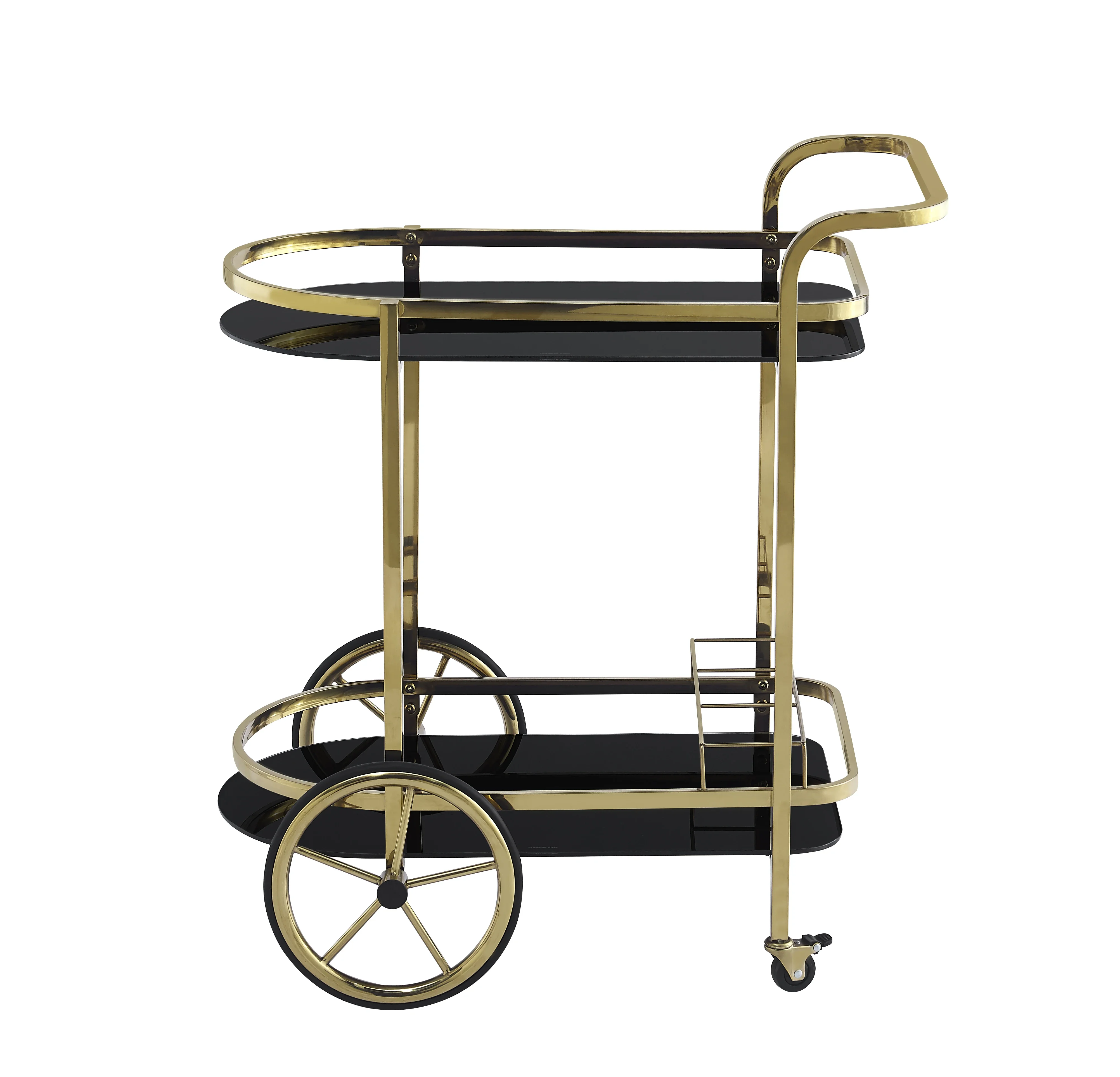 

Modern Stainless Steel Hotel Service Cart Multi Purpose Cake And Liquor Trolley For KTV And Dining