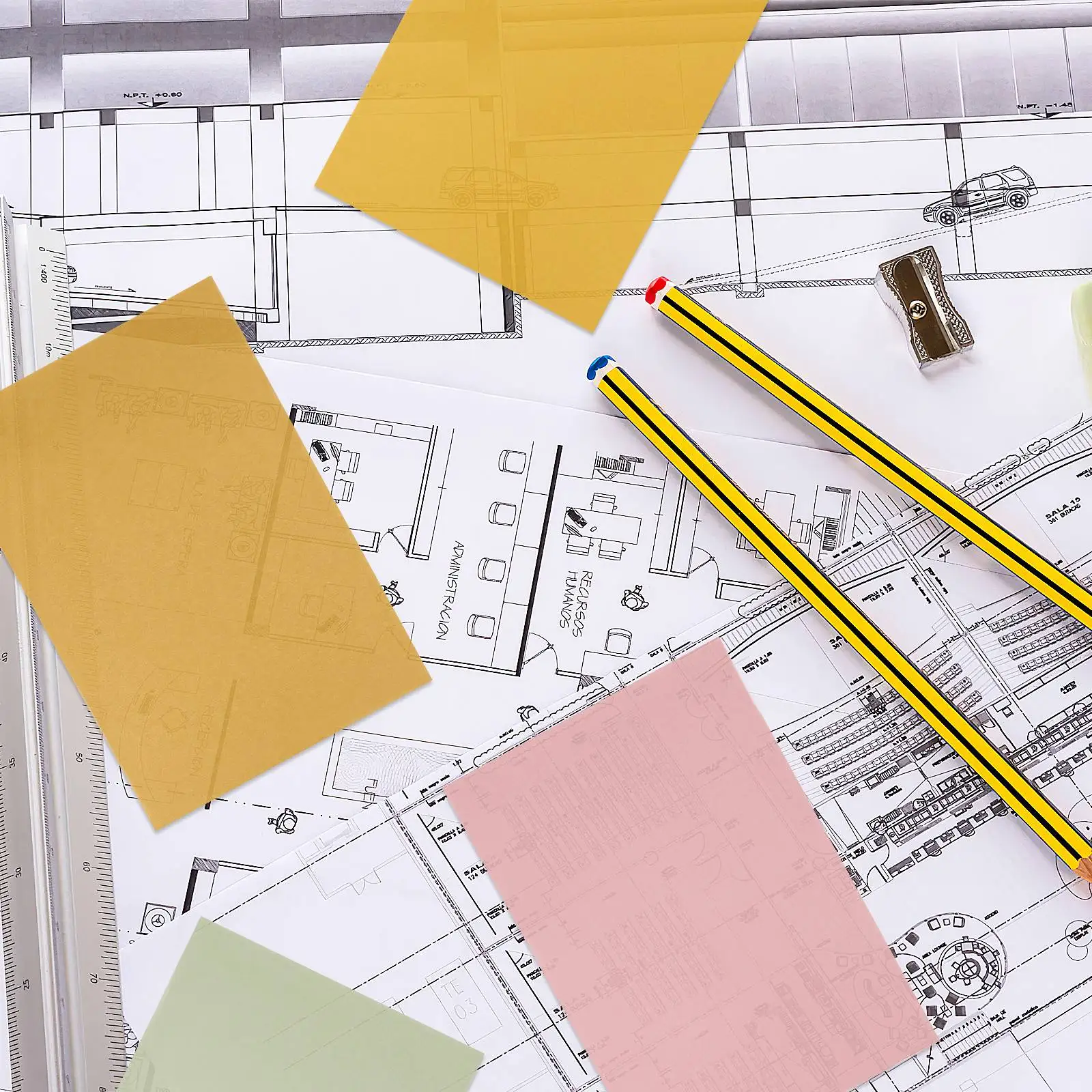 50 Sheet Colored Tracing Paper Creative Copy Printing Translucent Art Craft Engineering Drawing Calligraphy Fade Resistant