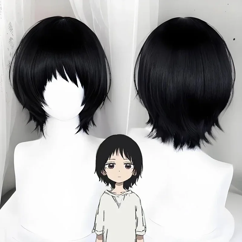 Perruque de Cosplay originale Sin Kuze Shizuka pour hommes et femmes, cheveux courts noirs, résistants à la chaleur, accessoire d'halloween