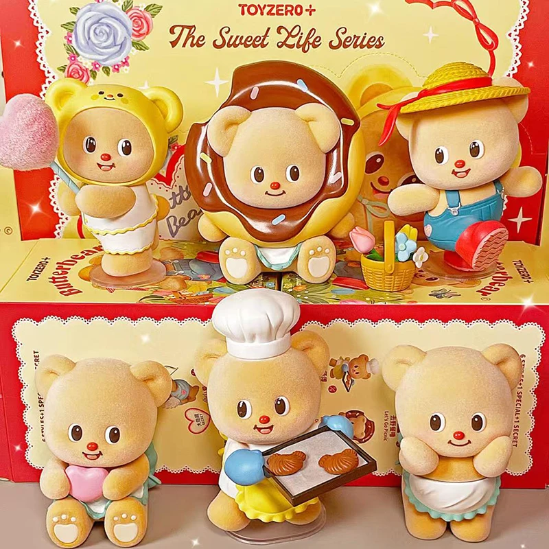 Miniso Butterbear The Sweet Life Series Figures Blind Box Doll Cute Figure Mystery Box Surprise Toy Desktop Decoration To Gift