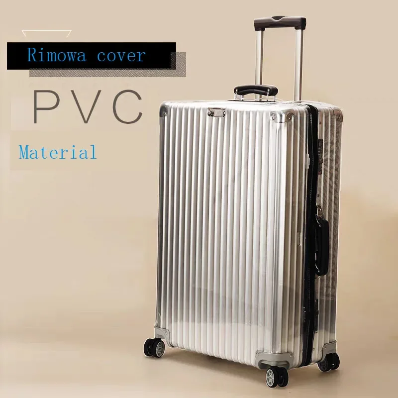 Funda de equipaje a prueba de polvo para Rimowa Classic Series, Fundas protectoras personalizadas con cremallera, accesorios de viaje de PVC