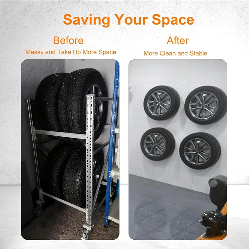 Wall Mount Spare Tire Carrier For Trailer,Spare Tire Carrier For Enclosed Trailer,Wheel Bracket Trailer Spare Tire Mount-AT64