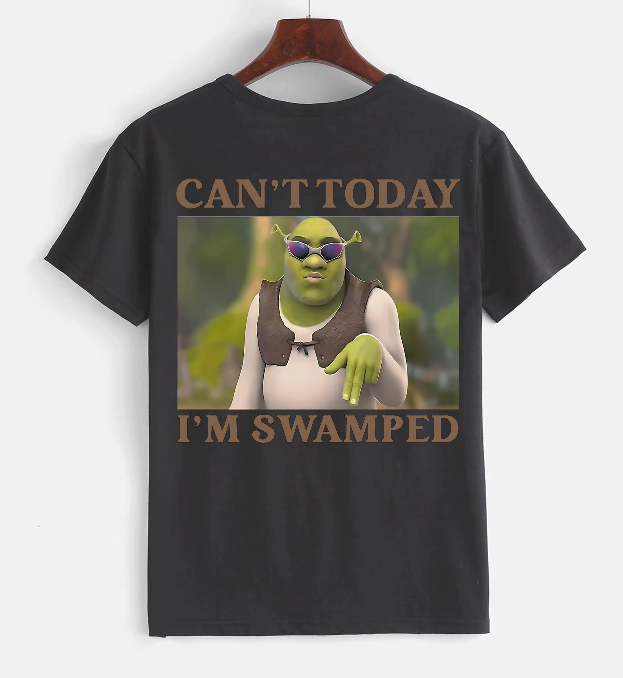 Can'T Today I'M Swamped T Shirt Funny Meme Ironic Cringe Shirts