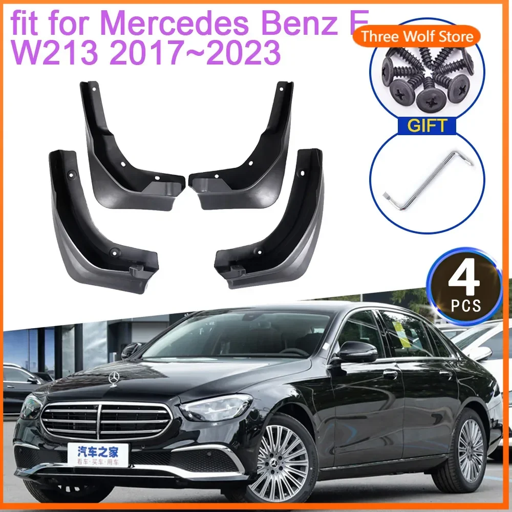 

for Mercedes Benz E Class W213 2017~2023 2021 2020 Mud Flaps Mudguards Splash Guards Front Rear Wheels Fender Flare Accessories