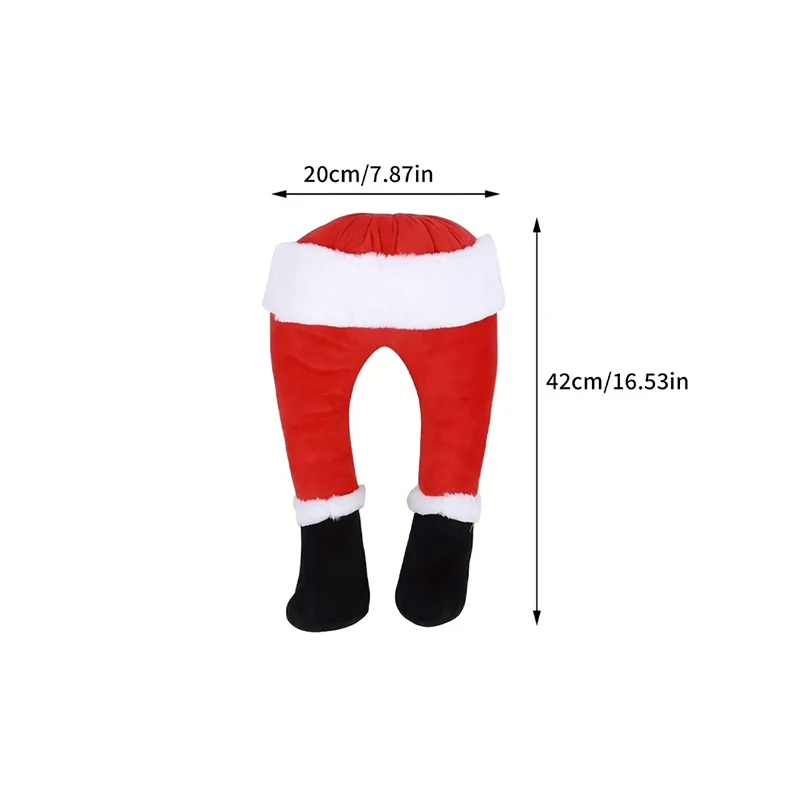 1 Piece Christmas Tree Decoration Plush Door Decoration Santa Claus Elf Legs Christmas Decoration Home Decoration