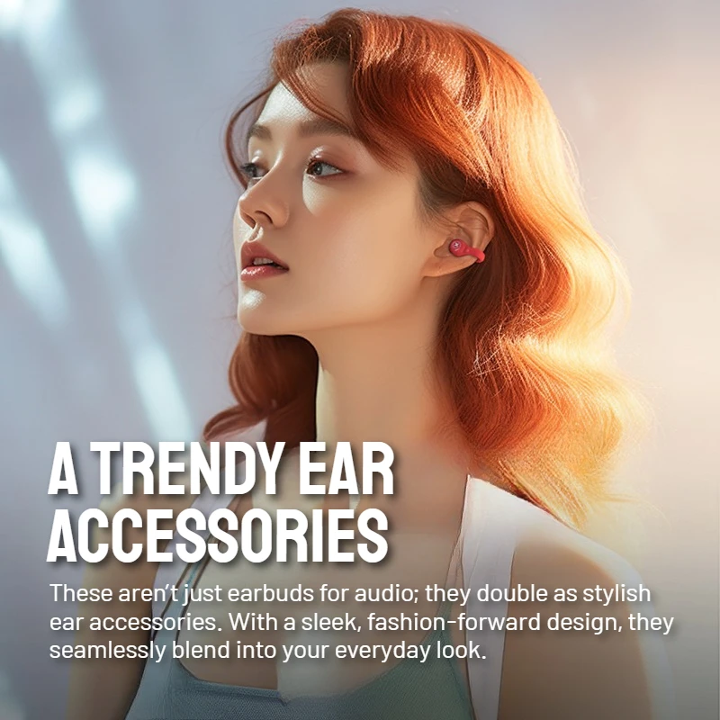 Zombiescat S4 مشبك أذن شفاف TWS سماعات أذن لاسلكية HIFI ستيريو بلوتوث سماعة ألعاب رياضية سماعة رأس بخاصية البلوتوث مع ميكروفون