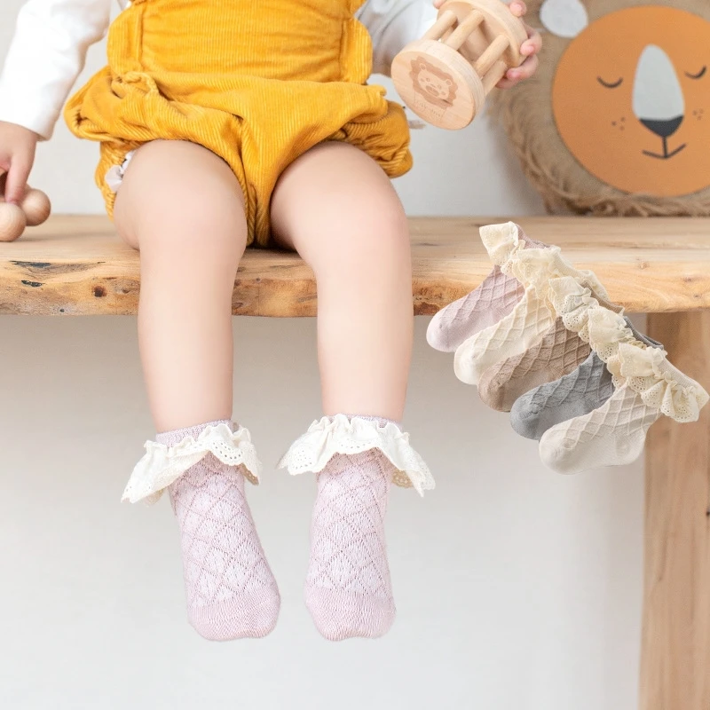 Koreanische Kinder weiche Mode Blumen Prinzessin Socken Baby Mittel rohr Strümpfe lange Socken Kleinkind Kleinkind Kinder Mädchen lässige Socken