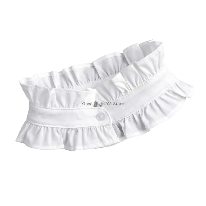  Breathable   Detachable Neckpiece  Print Victorian Lace Trim Spring  Wear