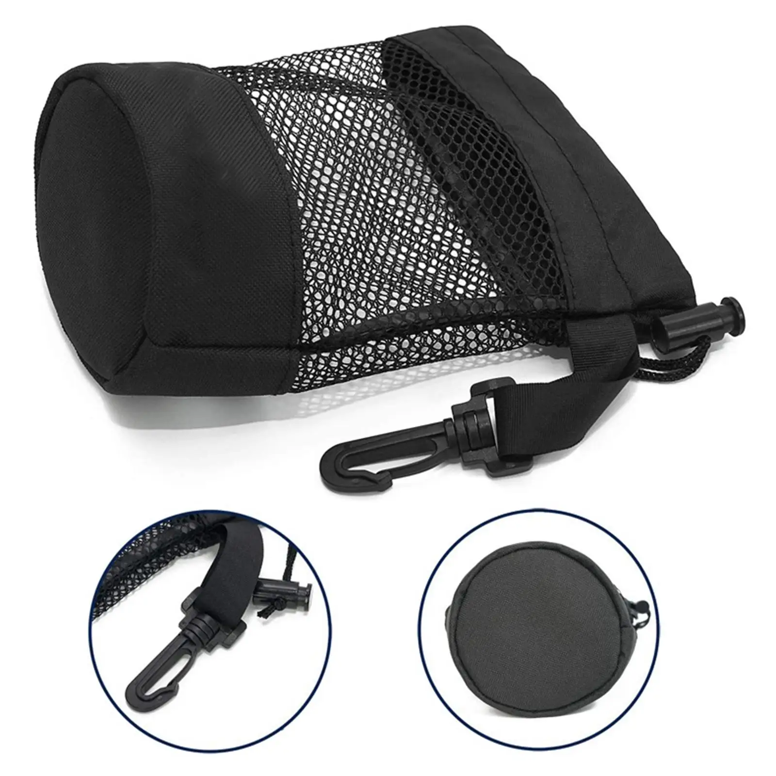 Multipurpose Golf Ball Bags Drawstring Golf Ball Pouch Carrying Portable Holder Nylon Mesh for Fitness Sport Outdoor Laundry