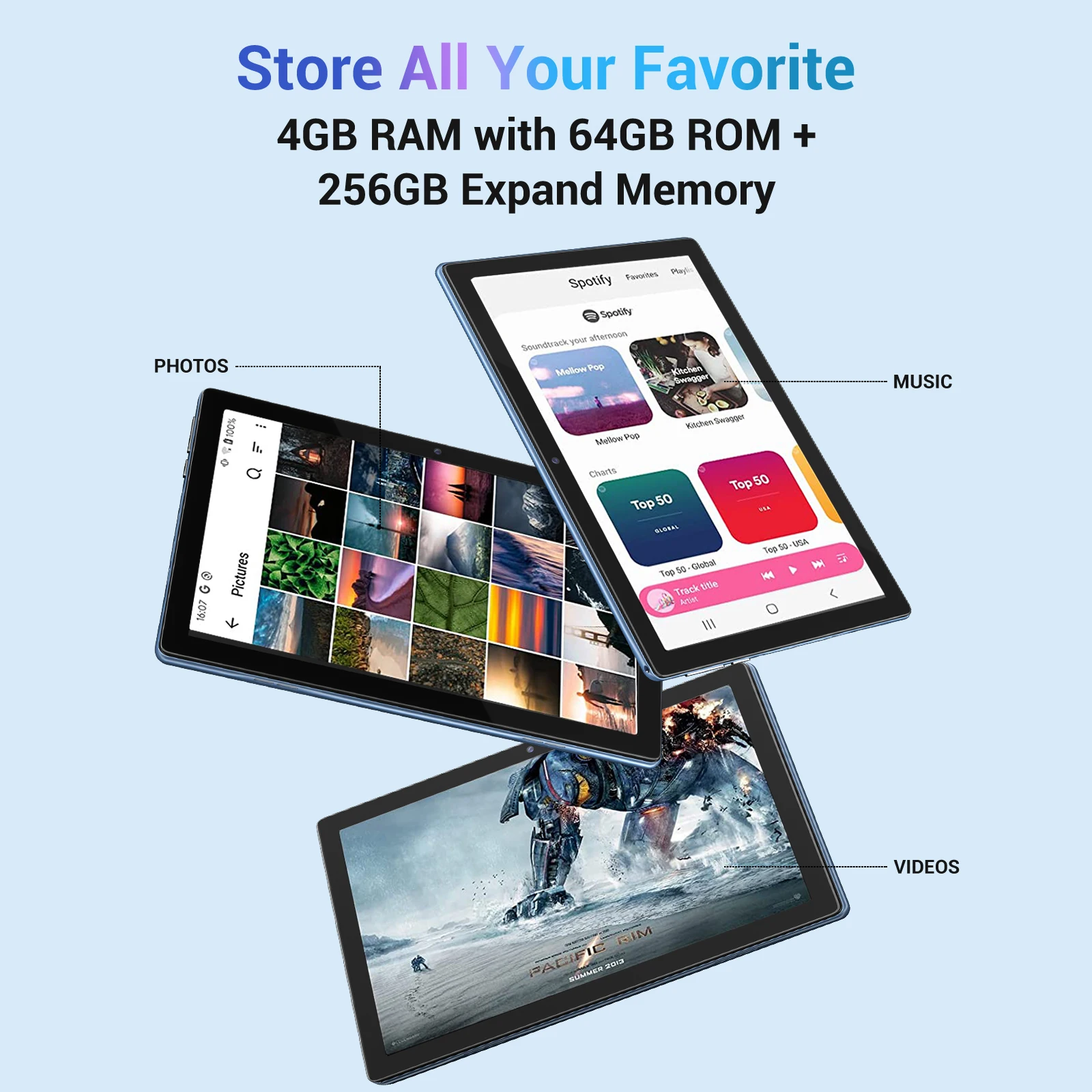 XGODY 10 Inch Tablet Android 11 Study Tablets for Education 4GB 64GB WiFi PC Bluetooth Case Keyboard for Adults Children Kids