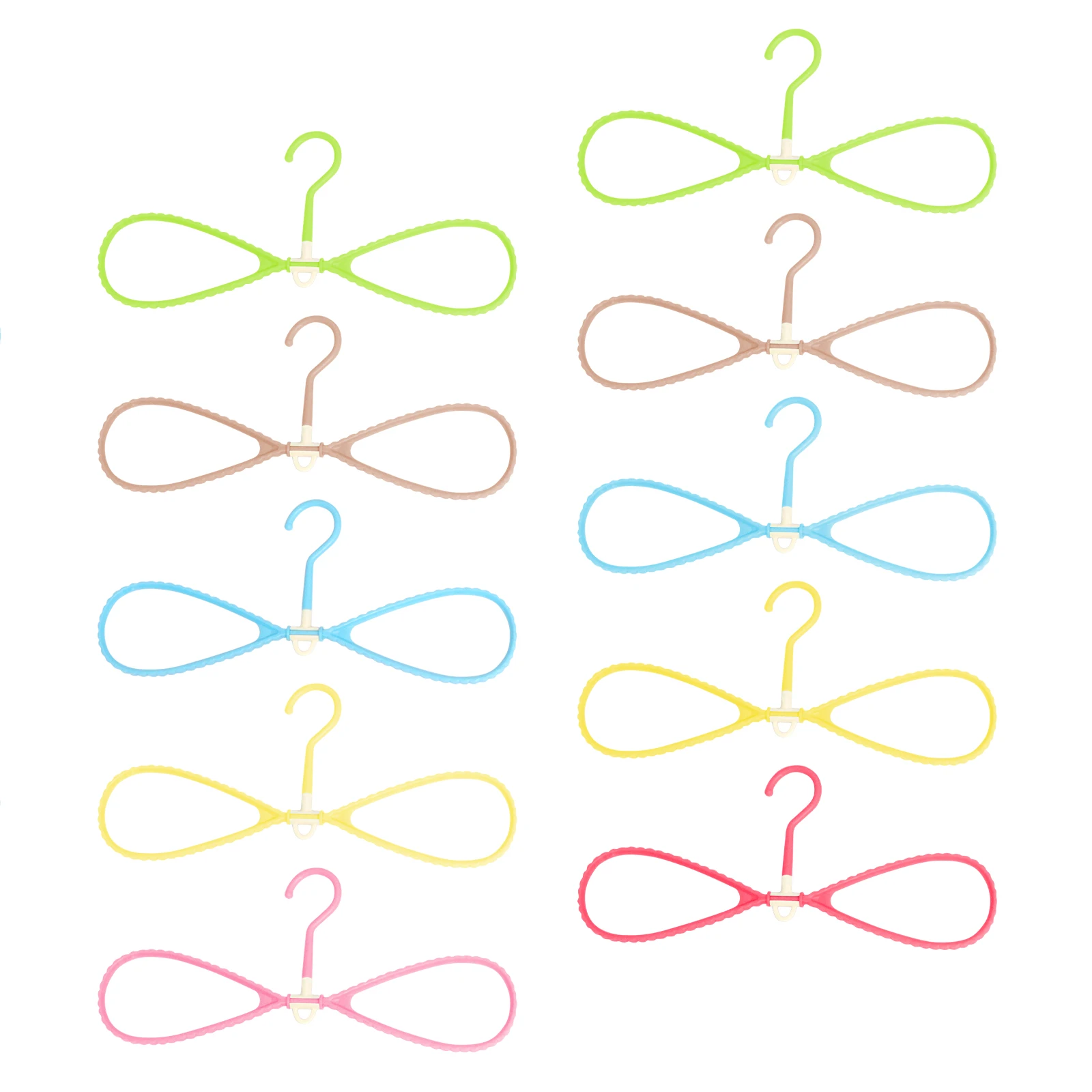 

10 Pcs Seamless Hanger Drying Rack Sturdy Hangers Laundry Hooks Clothing Supplies Household Clothes Round