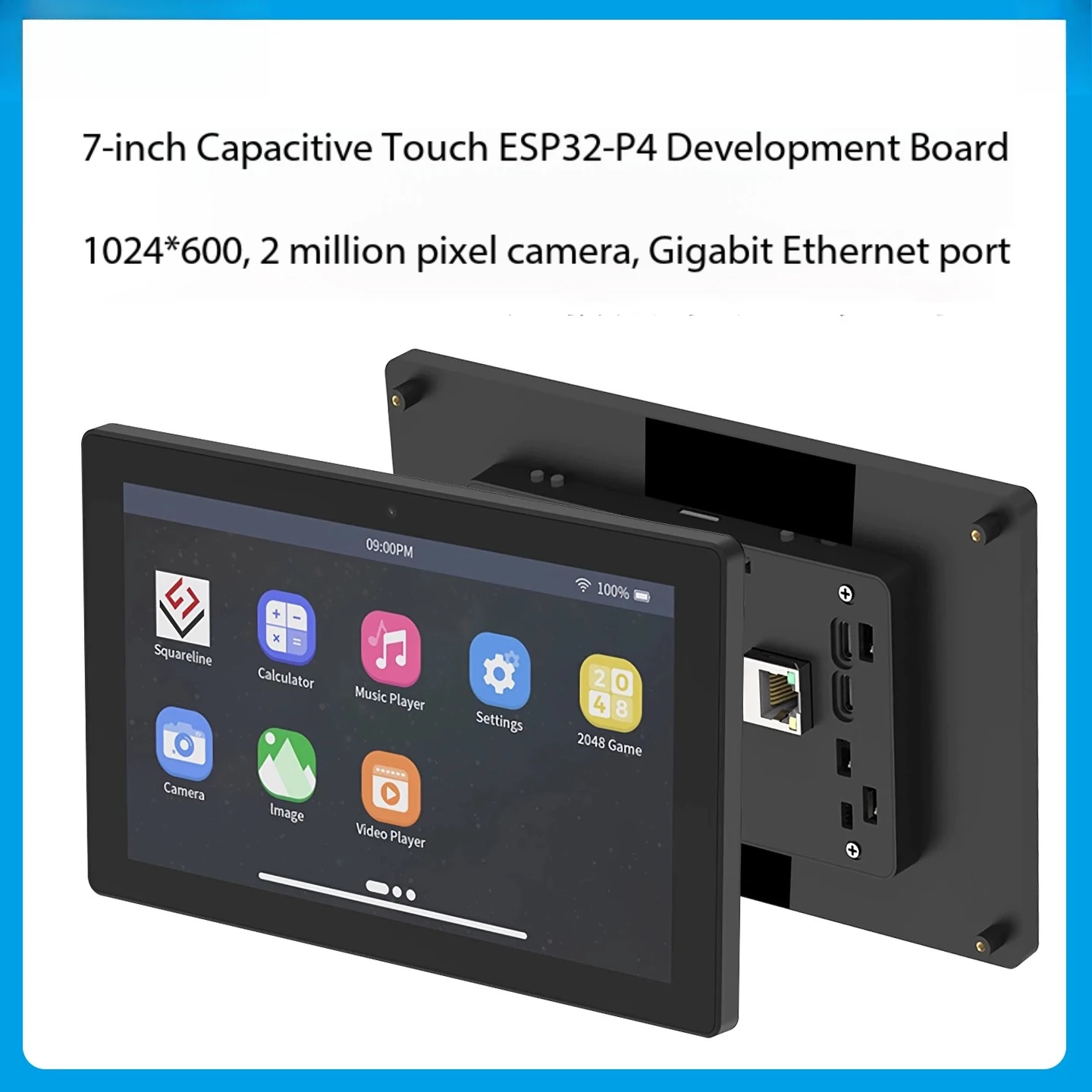 ESP32-P4 ESP32-C6 7in IPS Capacitive Touch Screen Vision Dev Board with 2MP Camera for LVGL