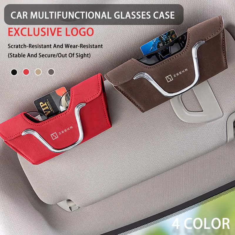

ZEEKR X 001 009 ZEEKRX ZEEKR009 007 008 006 7x Parts 2025 Accessories Car Visor Sunglasses Glasses Holder Glasses Case Clip Box