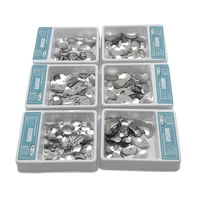 Kit de banda de matrices contorneadas seccionales de matriz Dental, anillos de Metal, materiales de matriz de odontología, formación de ortodoncia, 100 Uds.
