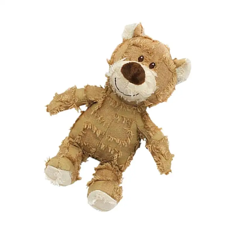 Pet Bear Soundmaking Toy Plush Interactive Dog Toys Grinding Cleaning Teeth Anti Bite Abreact Plaything Bear Pets Supplies