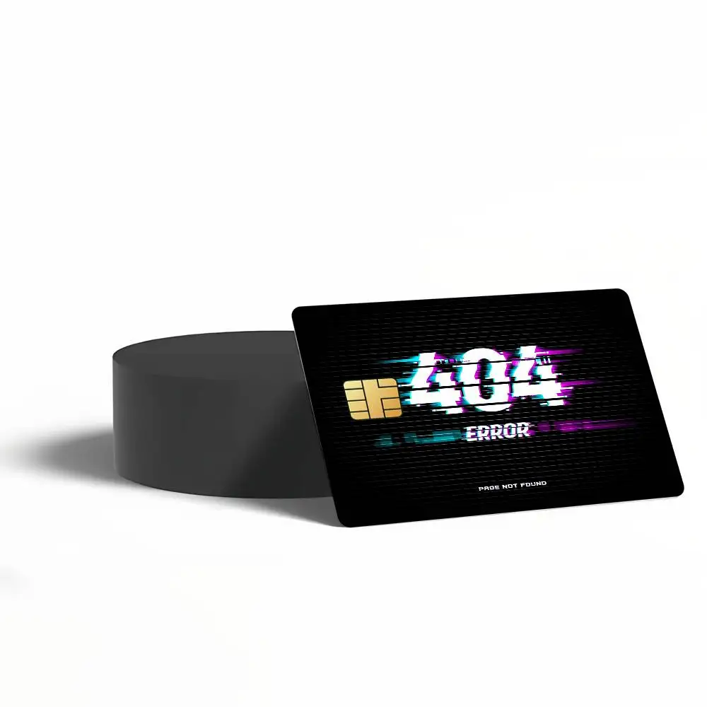 404 Funny Internet Card Stickers for Bank Access Protective Waterproof Film Cover Sticker Surprise Gift