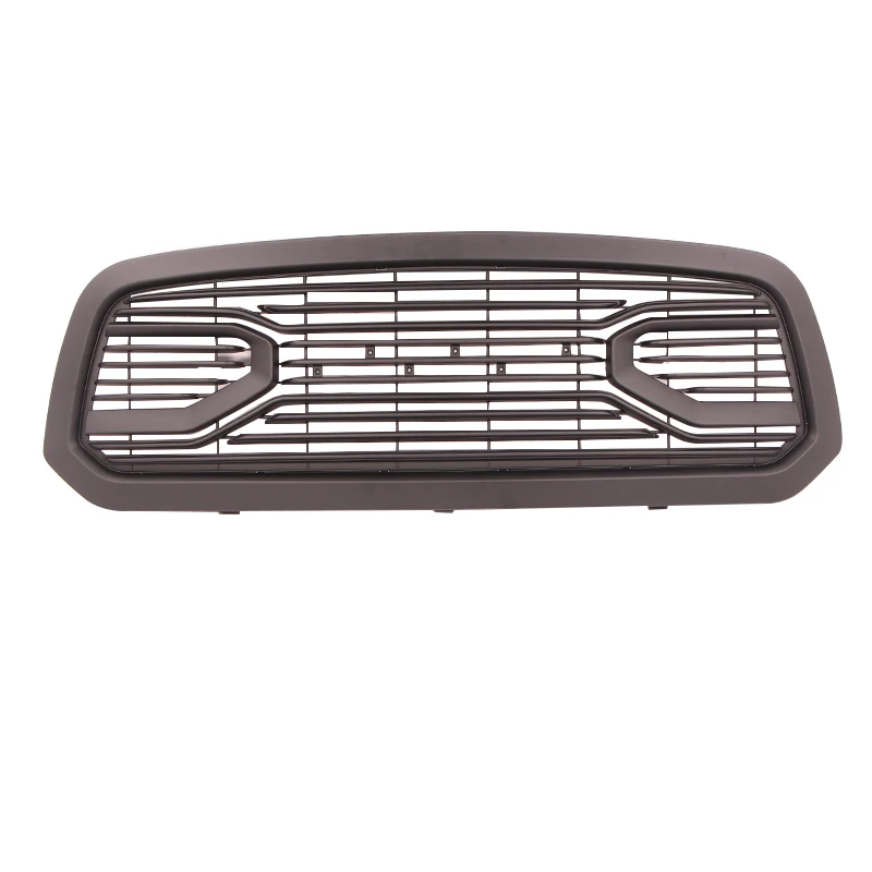 Big Horn Matte Black Packaged Grille+Shell Fit For Dodge Ram 1500 2013-2018