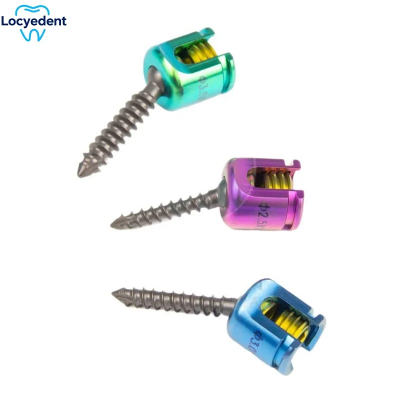1pcs Pet Orthopedic Surgical Instruments Universal Multi-Axis Pedicle Screw Titanium Alloy Animal Spinal Fixation Screw