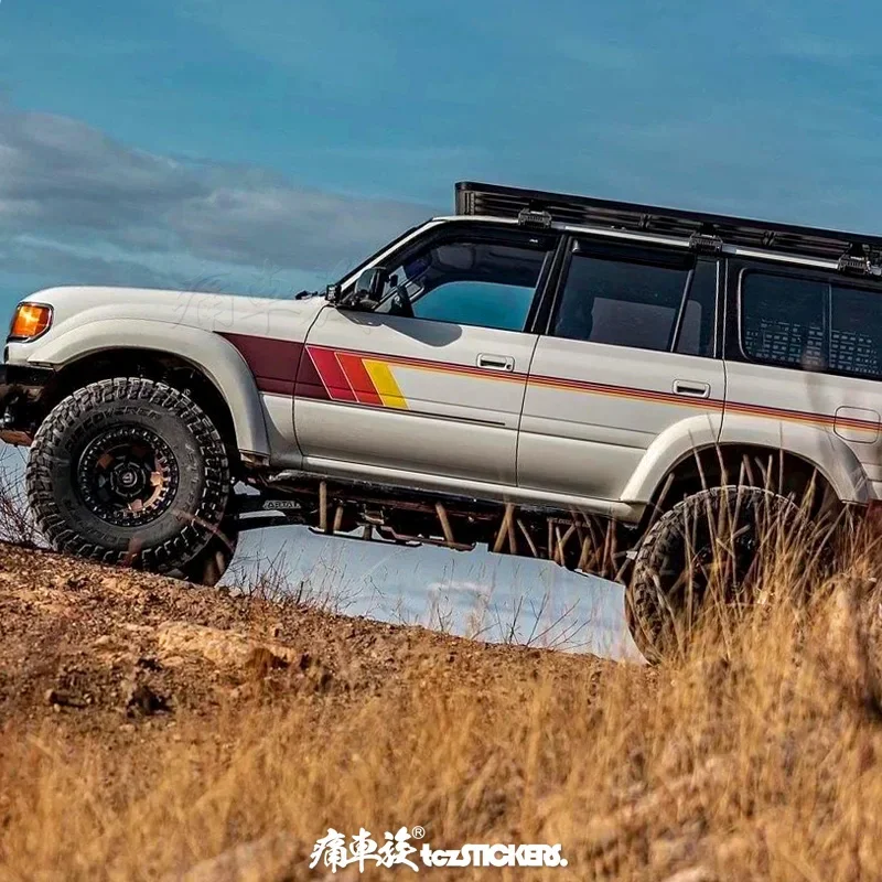 Car Stickers Vinyl Decals FOR  Land Cruiser LC76 LC80 Retrofit Custom Sports Fashion Car Film Accessories