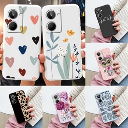 For Realme 10 4G Phone Case Cute Fashion Heart Flowers Soft Silicone Bumper Cover For Realme10 2022 Fundas Shell Cartoon Gifts