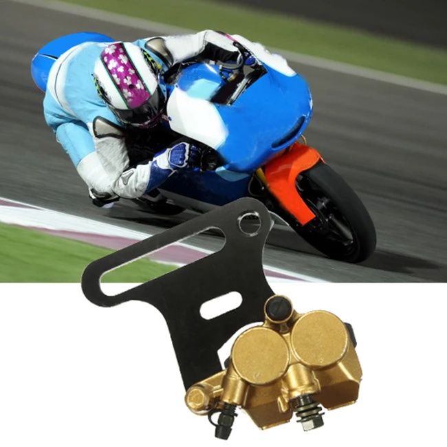 Motorcycle Twin Piston Rear Hydraulic Brake Caliper Bracket for 125Cc 140Cc Pit Dirt Bike